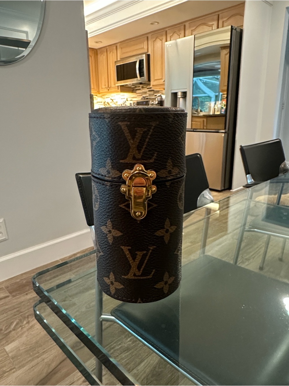 Louis Vuitton Monogram Cylindrical Jewelry Case - Perfume Case